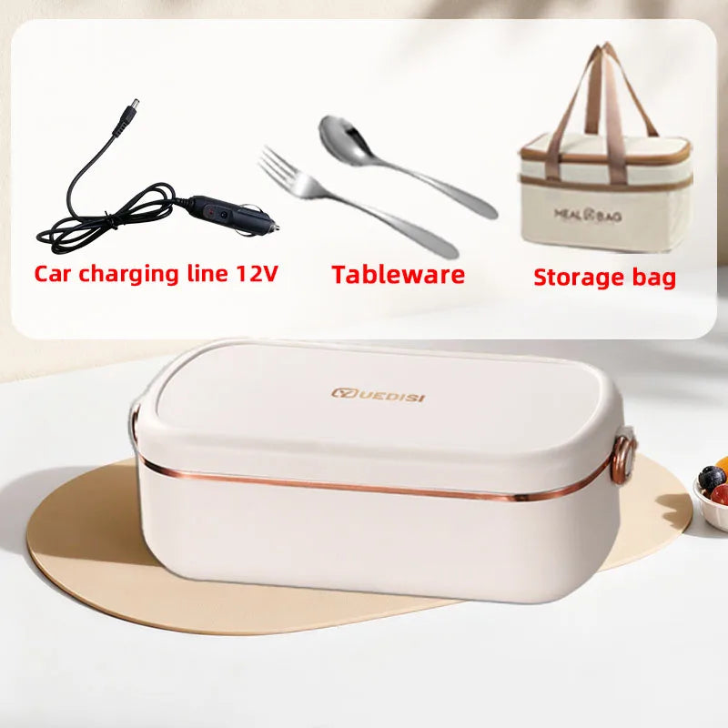 Portable Electric Heated Lunch Box for Work and Travel
