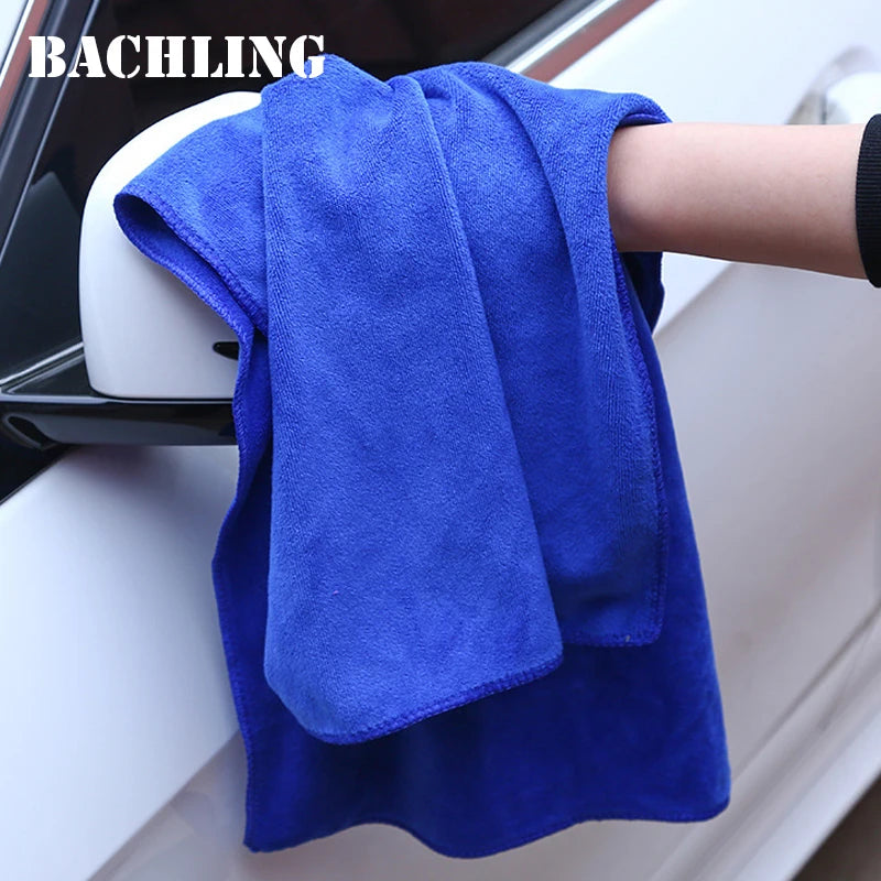 Blue Microfibre Car Cleaning & Drying Towel – Multiple Sizes