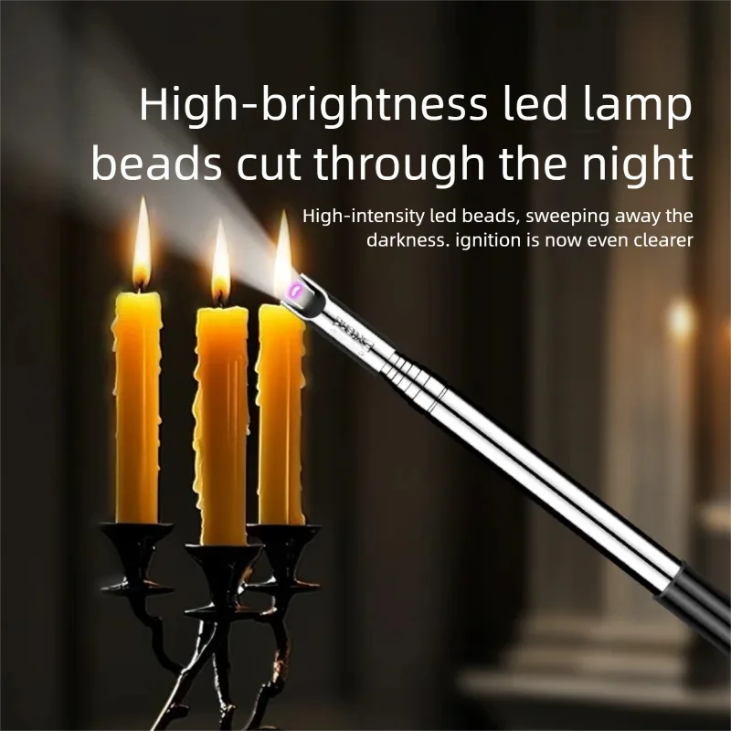 USB Rechargeable Candle Lighter with Extendable Neck