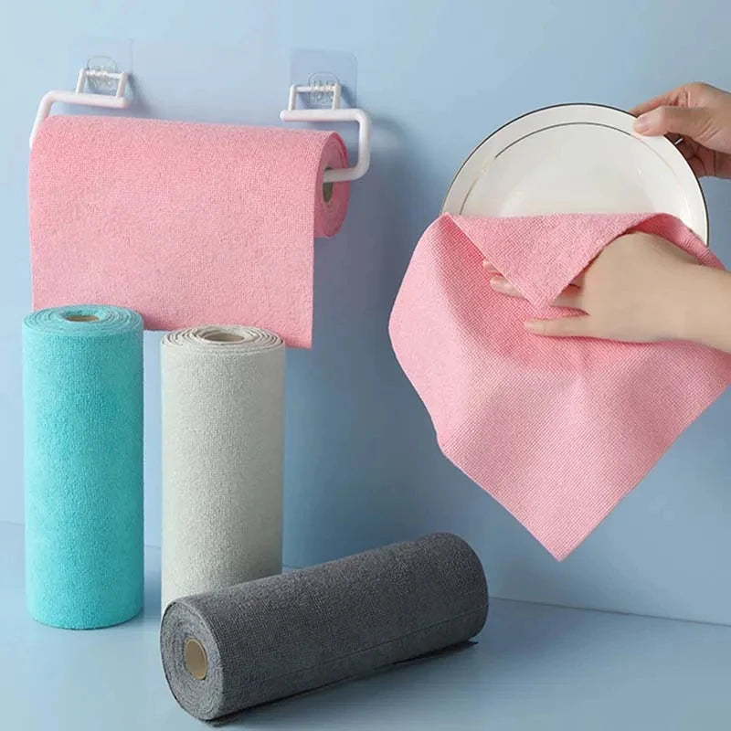 Reusable Microfibre Cleaning Cloth Roll – Tear-Off Kitchen Towels