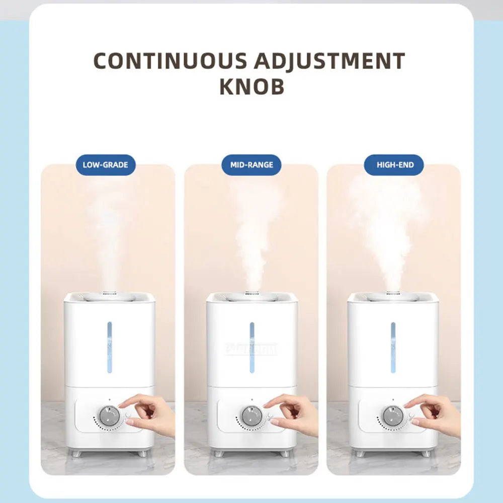 6 L Ultrasonic Humidifier – Desktop or Floor-Standing, EU Plug