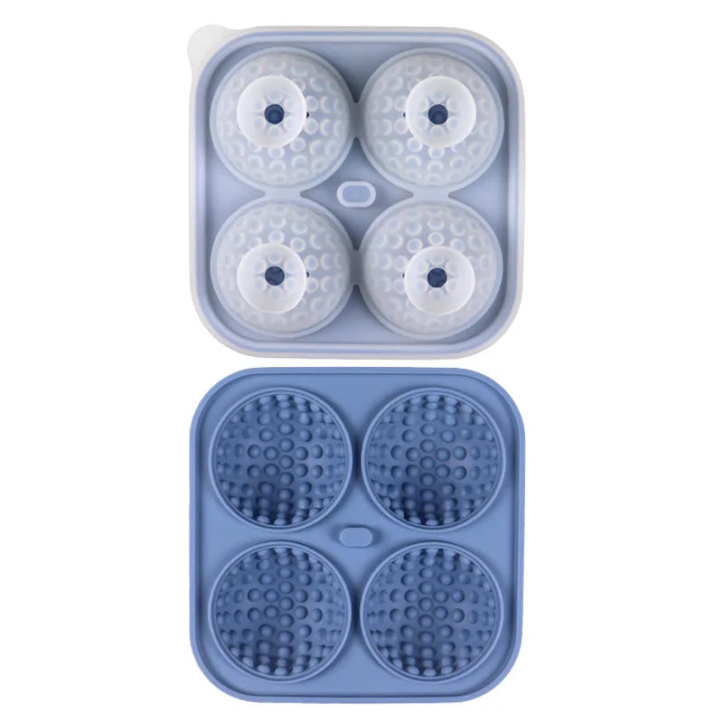 Silicone Ice Ball Mould with Lid - Round & Square Whisky Ice Tray