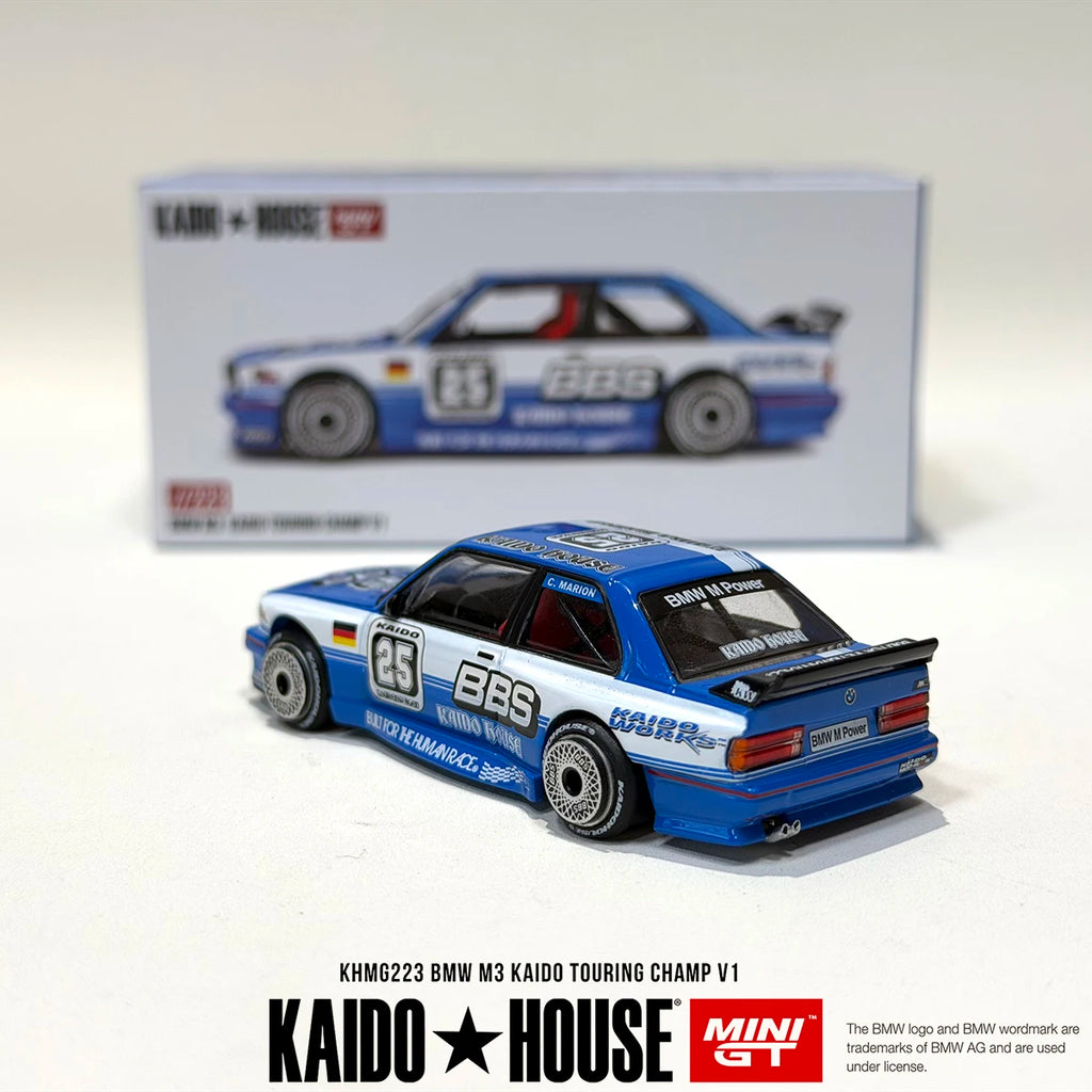 Kaido House x MINI GT BMW M3 E30 BBS #25 1:64 Diecast Model Car