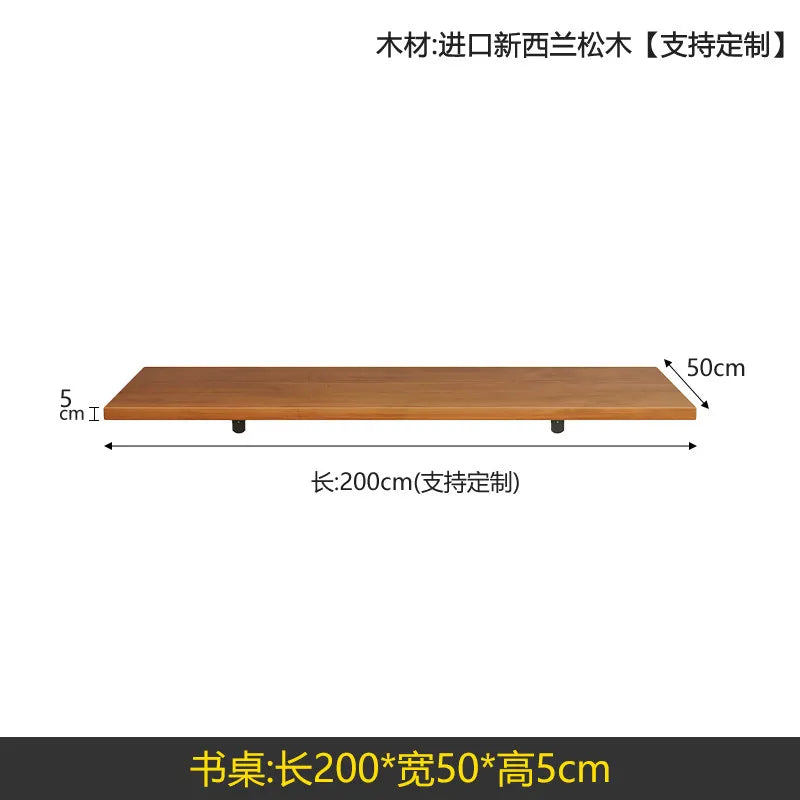 Nordic Solid Wood Desk with Bookshelf Modern Design Floating Wall Mounted Computer Desk Bedroom Study Furniture مكتب عائم FYFD