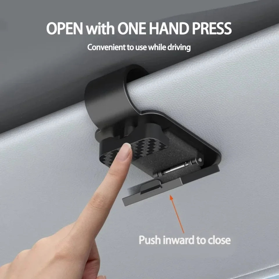 Car Sun Visor Sunglasses Clip & Card Holder