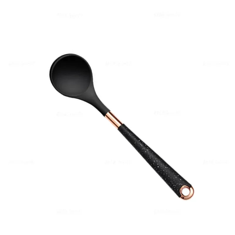 Silicone Kitchen Utensil with Rose-Gold-Tone Handle – Choice of Style