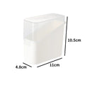 Flip Lid Sliced Cheese Container Mini Storage Box for Swabs Dental Floss Tea Bags Bathroom Kitchen Organizer