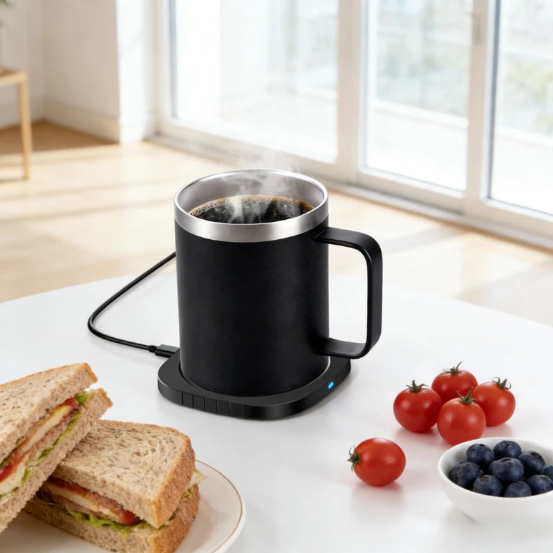 350ml Heated Coffee Mug with USB Warming Base