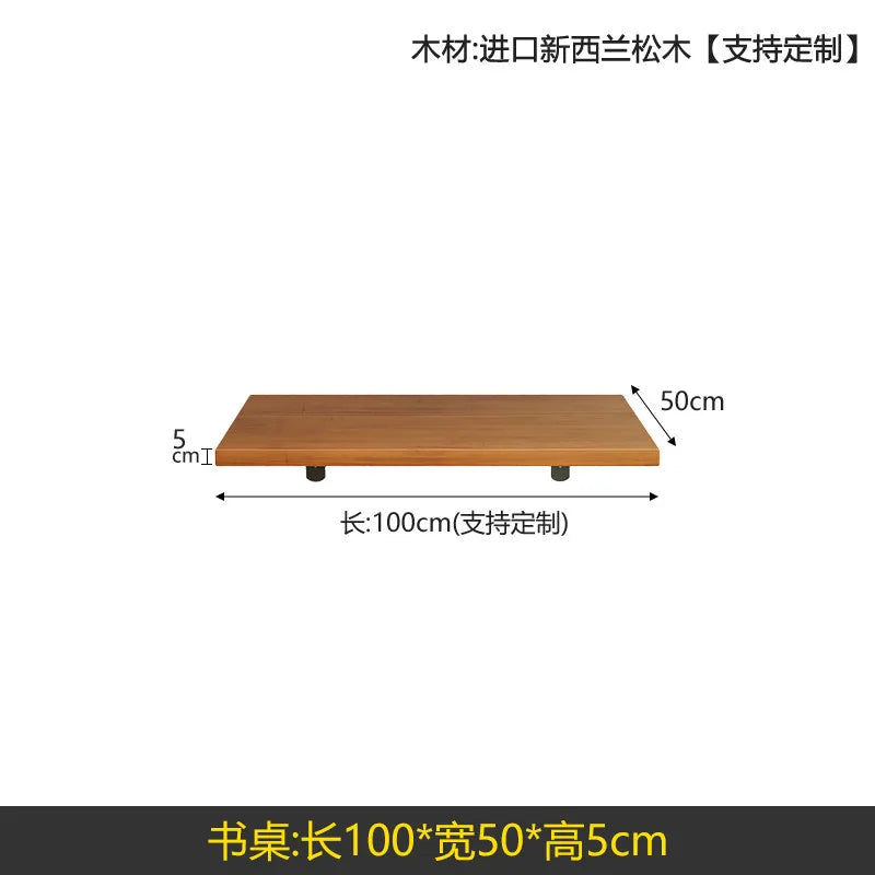 Nordic Solid Wood Desk with Bookshelf Modern Design Floating Wall Mounted Computer Desk Bedroom Study Furniture مكتب عائم FYFD