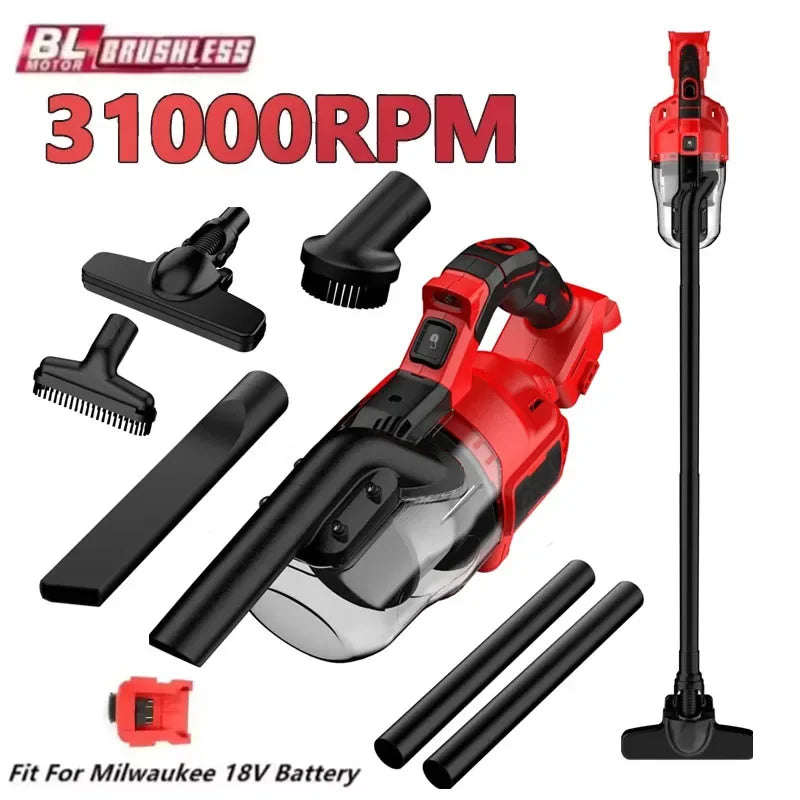 Brushless Cordless Handheld Vacuum - Compatible with Milwaukee M18 Batteries