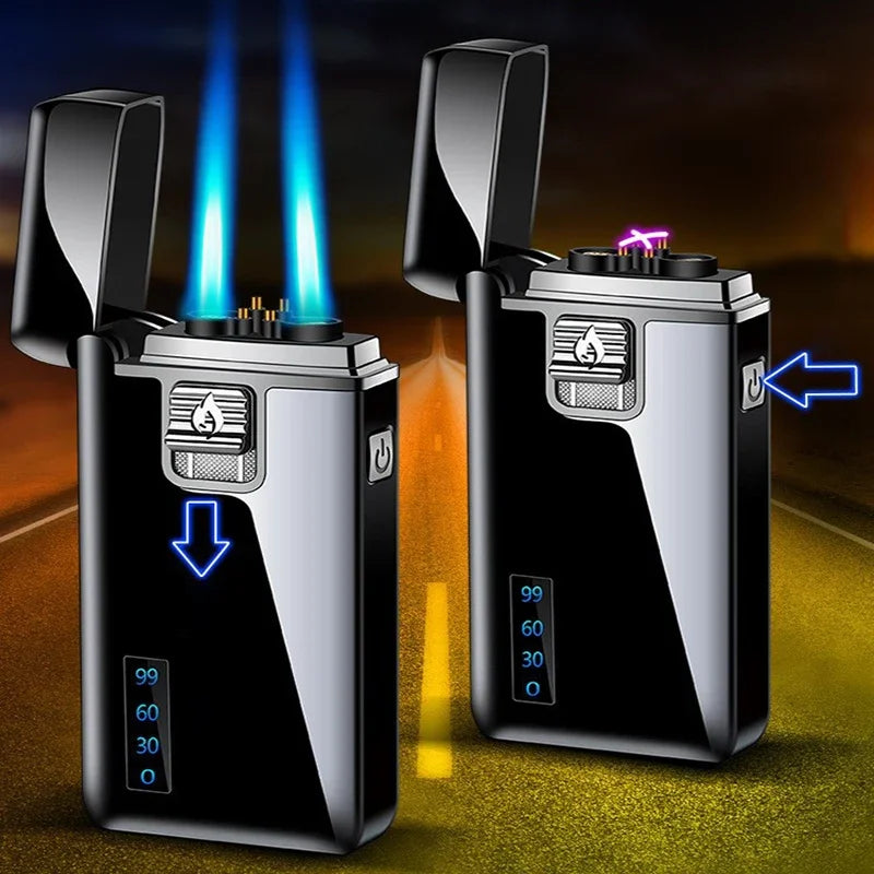 Dual-Purpose Gas & Electric Lighter with USB Charging