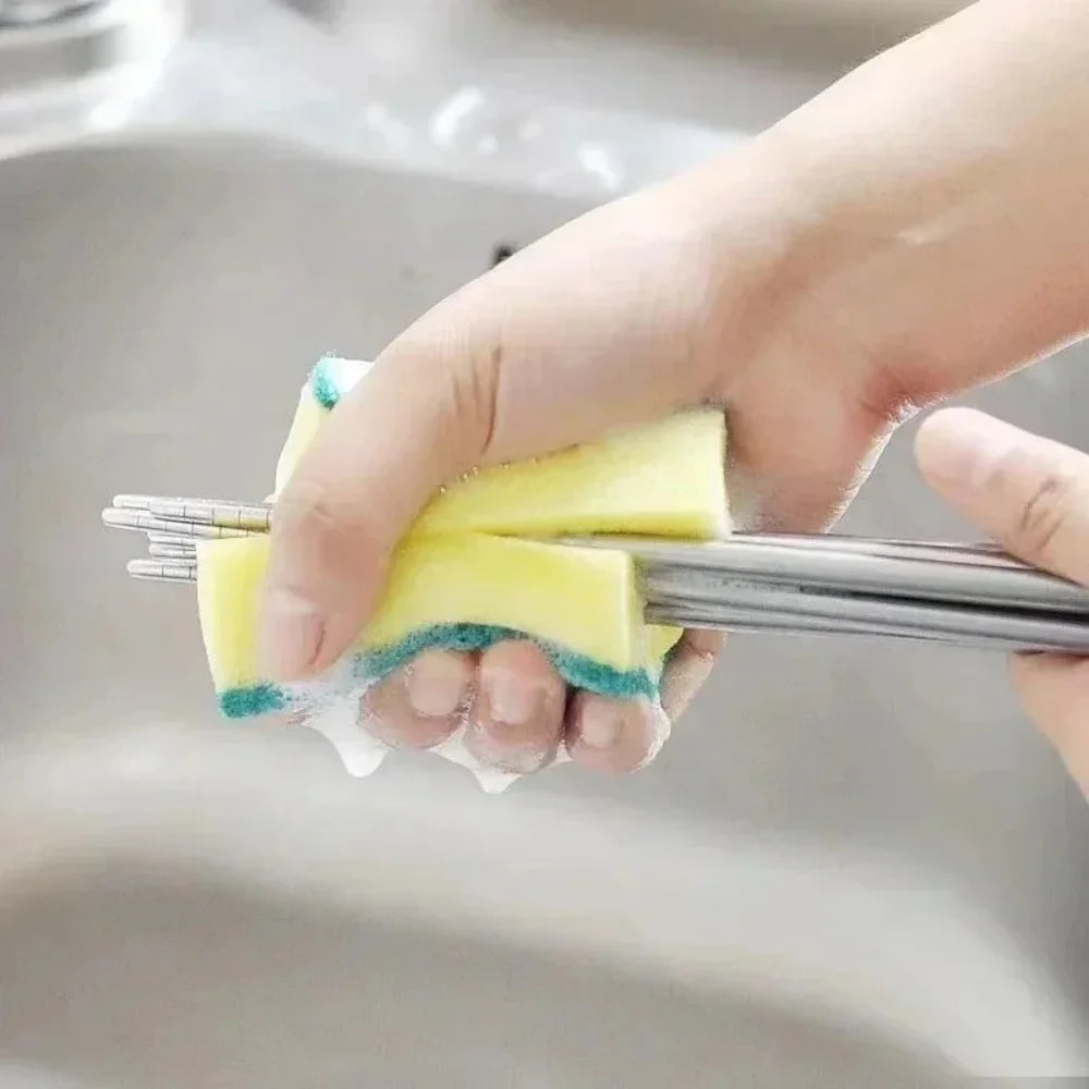 Cleaning Sponge Highly Absorbent Double-sided Dish Washing Sponge Magic Cleaning Brush Household Kitchen Cleaning Tool 10-50 Pcs