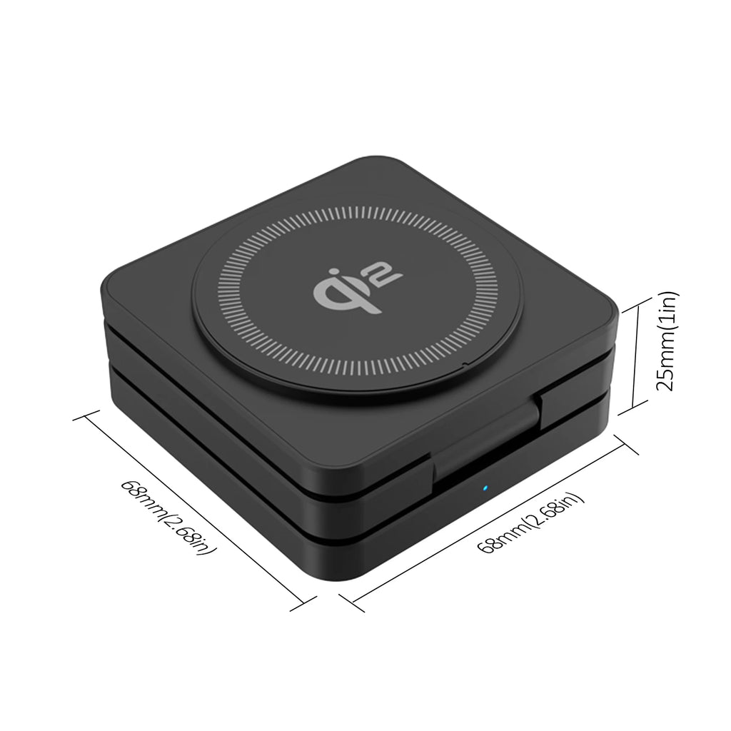 Qi2 3-in-1 Magnetic Wireless Charging Stand for iPhone, Apple Watch & AirPods