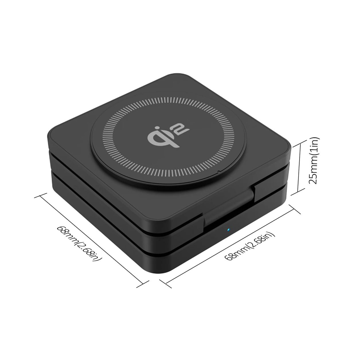 Qi2 3-in-1 Magnetic Wireless Charging Stand for iPhone, Apple Watch & AirPods