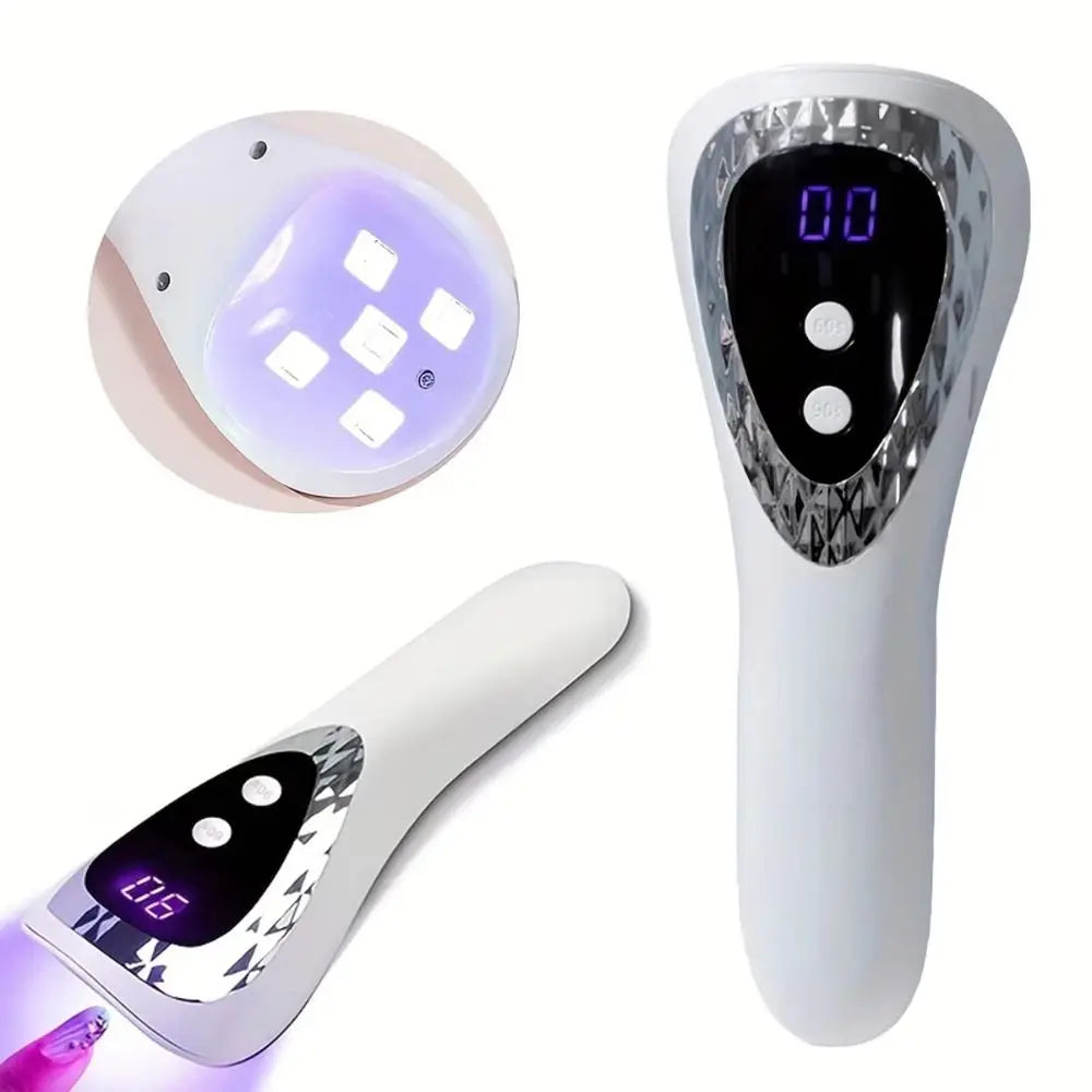 Rechargeable Handheld UV LED Nail Lamp – White