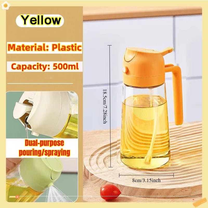 Oil Spray Bottle for Cooking & BBQ – 200ml, 300ml & 500ml | Available with Oil Brush