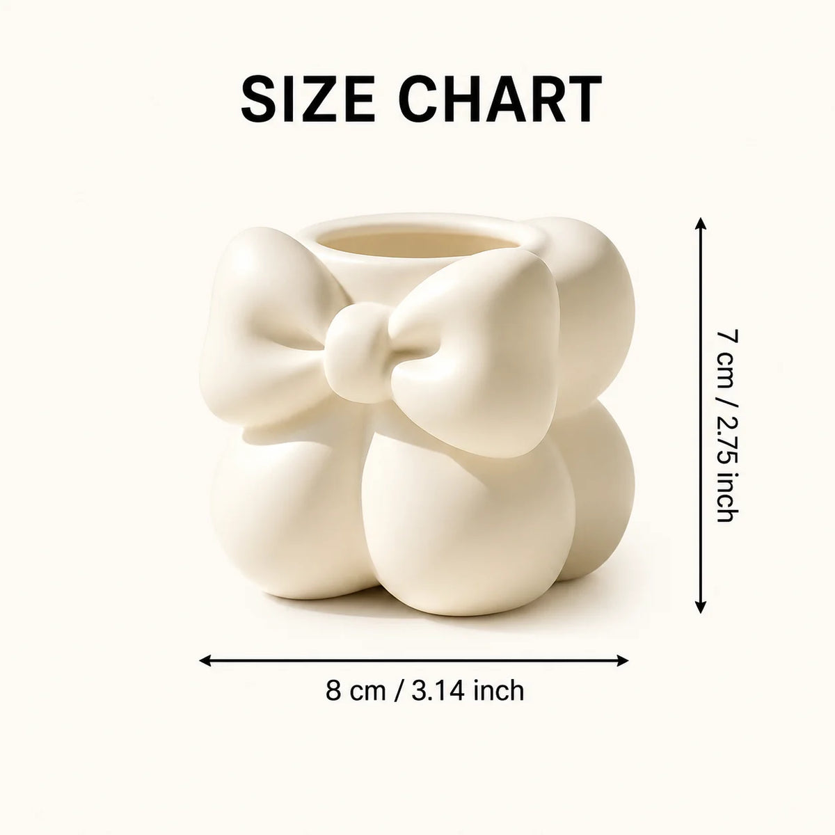 Bow-Shaped Toothbrush Holder – Coquette Bathroom Organiser in Cream