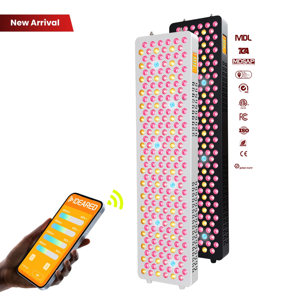 Red & Near-Infrared Light Panel with Stand and App Control