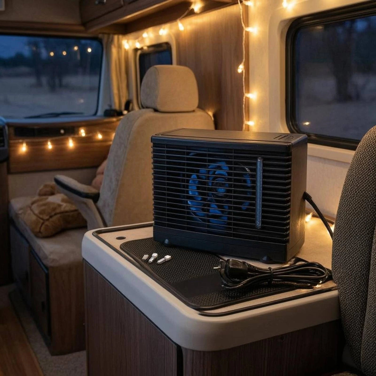 12V Portable Evaporative Car Cooler – Two-Speed Fan