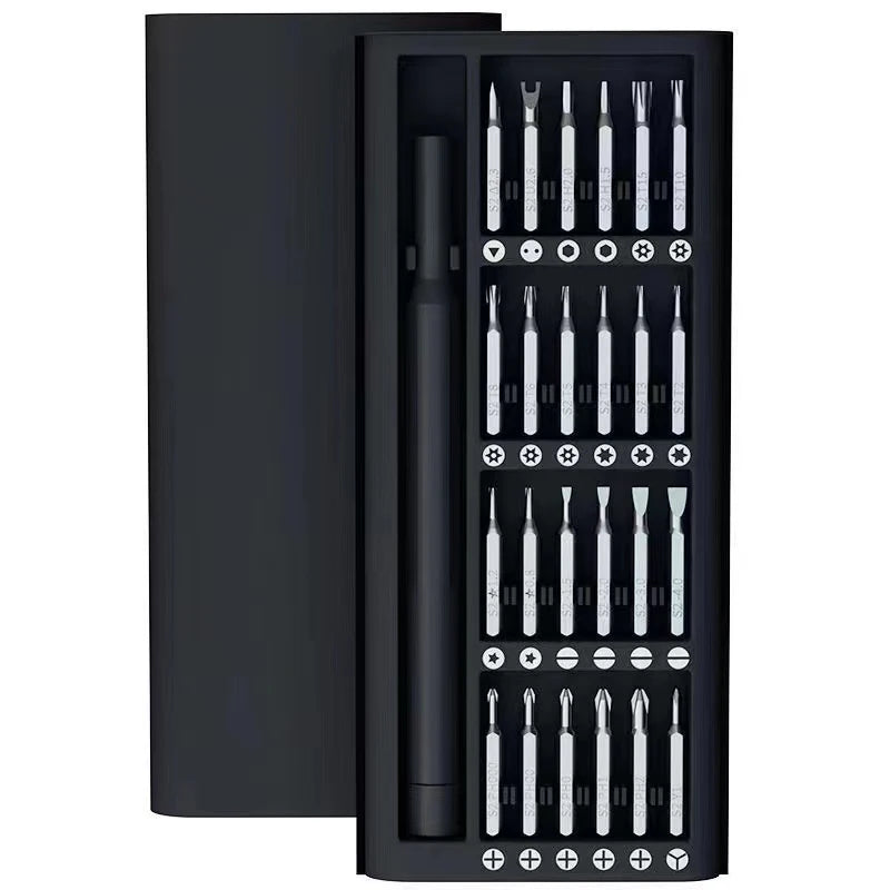 25-in-1 Precision Screwdriver Kit – Magnetic Driver & 24 Bits