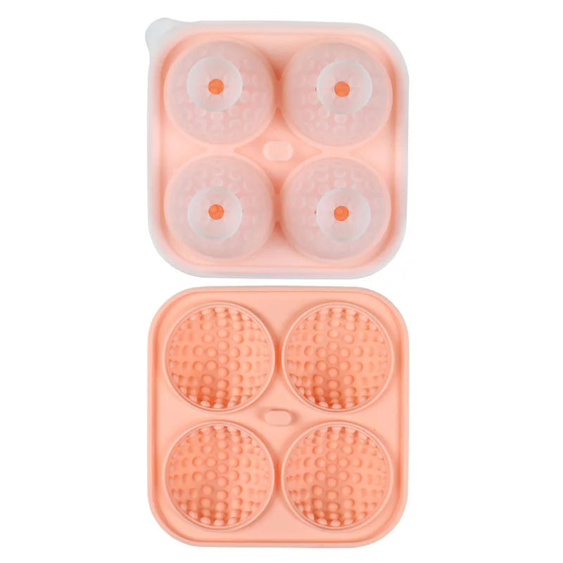 Silicone Ice Ball Mould with Lid - Round & Square Whisky Ice Tray