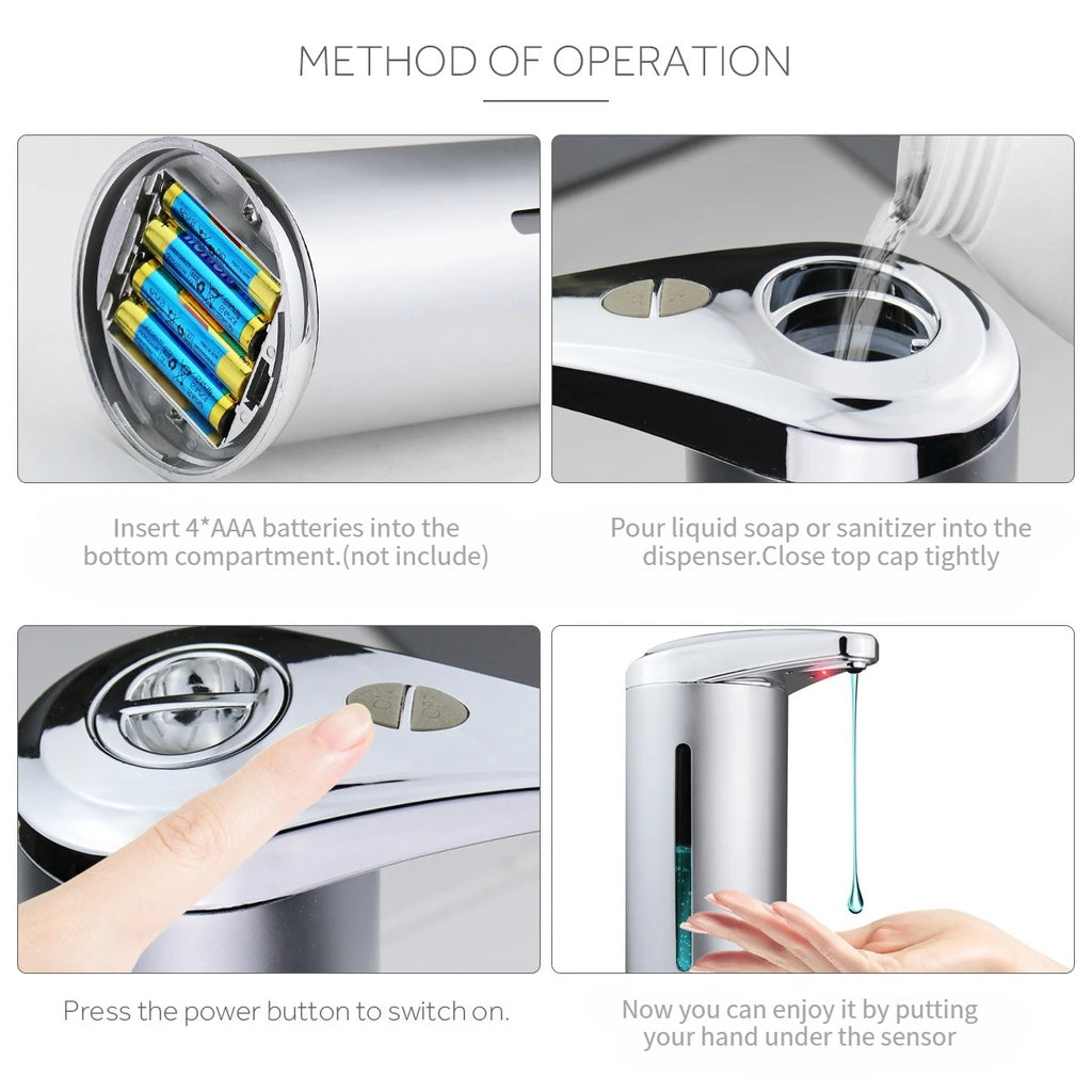 280 ml Touchless Automatic Soap Dispenser with Infrared Sensor