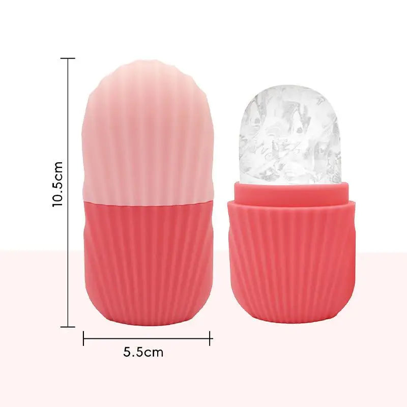 Silicone Face Ice Mould - Reusable Ice Roller for Face & Eyes