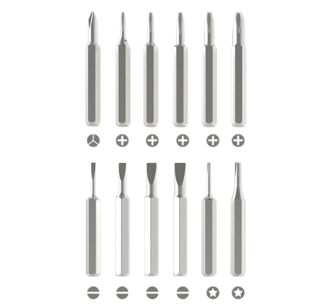 25-in-1 Magnetic Precision Screwdriver Set with 24 Bits