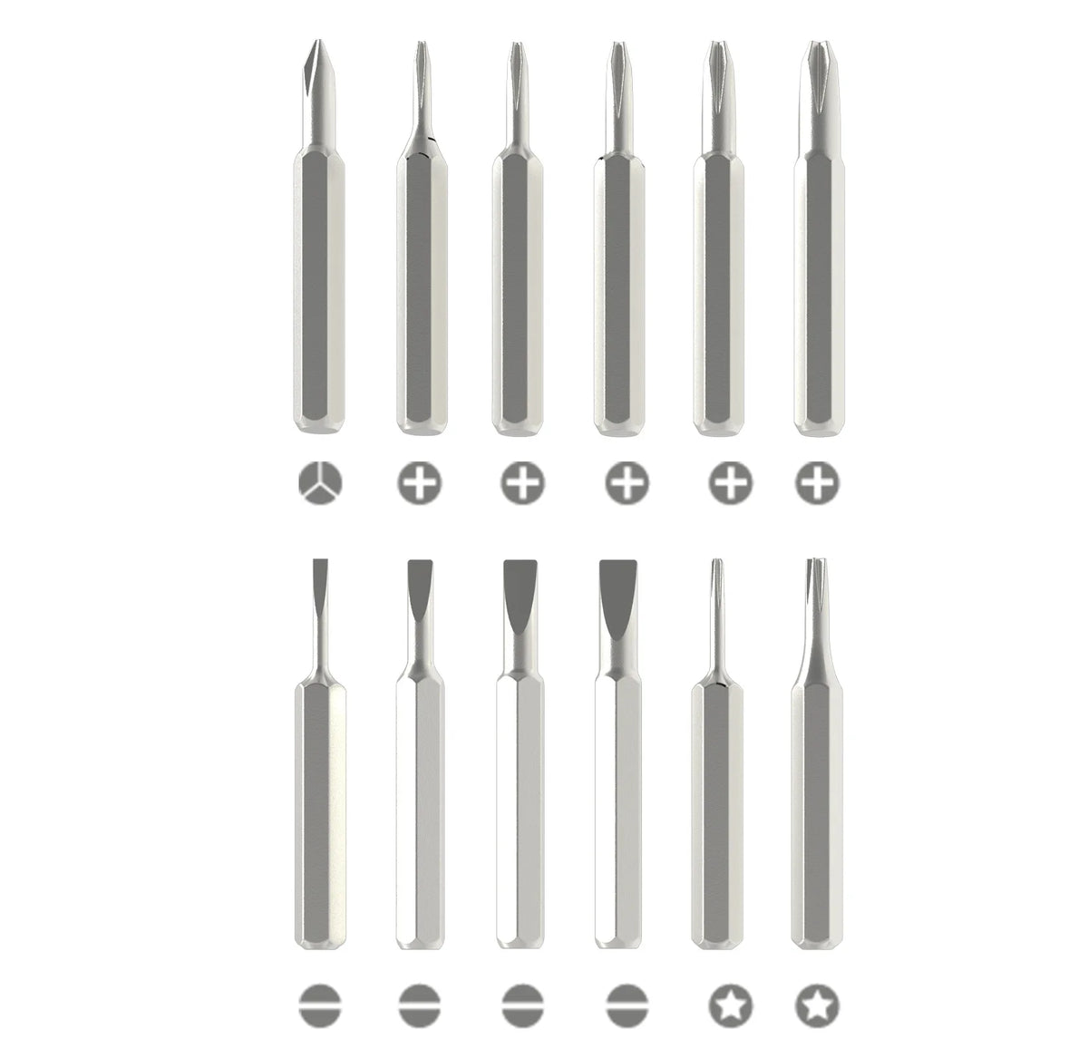 25-in-1 Magnetic Precision Screwdriver Set with 24 Bits