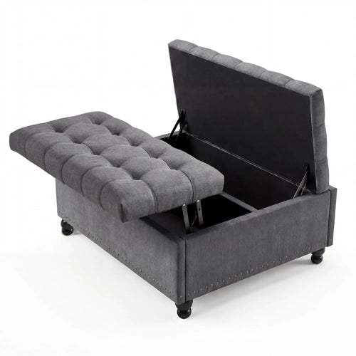 36-Inch Lift-Top Storage Ottoman, 169L
