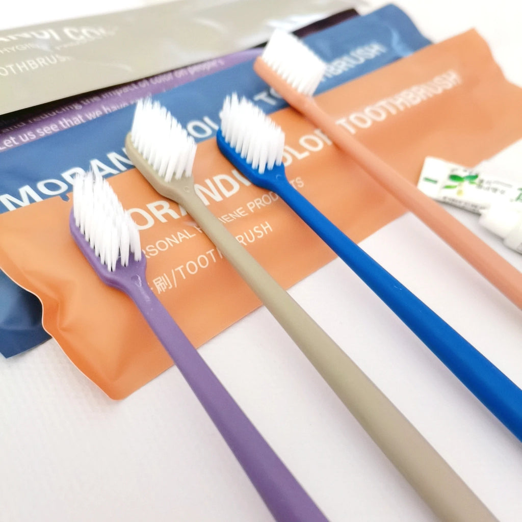Free Fast Shipping High Good Quality Multi Color Toothbrush Toothpaste Dental Kit for Travel Portable Family Guest Frosted Bag