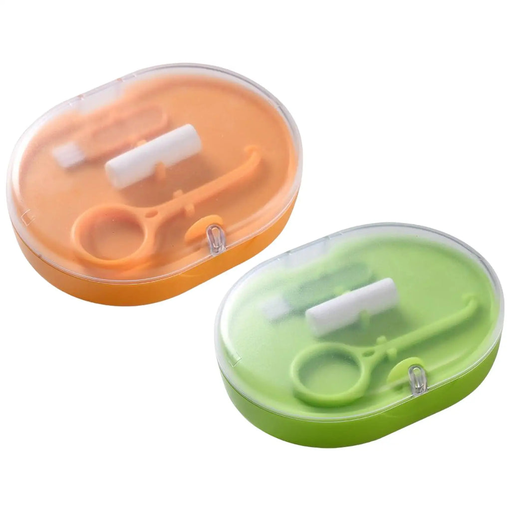 Portable Retainer Case Mouth Guard Aligner Dentures Storage Boxes for Office