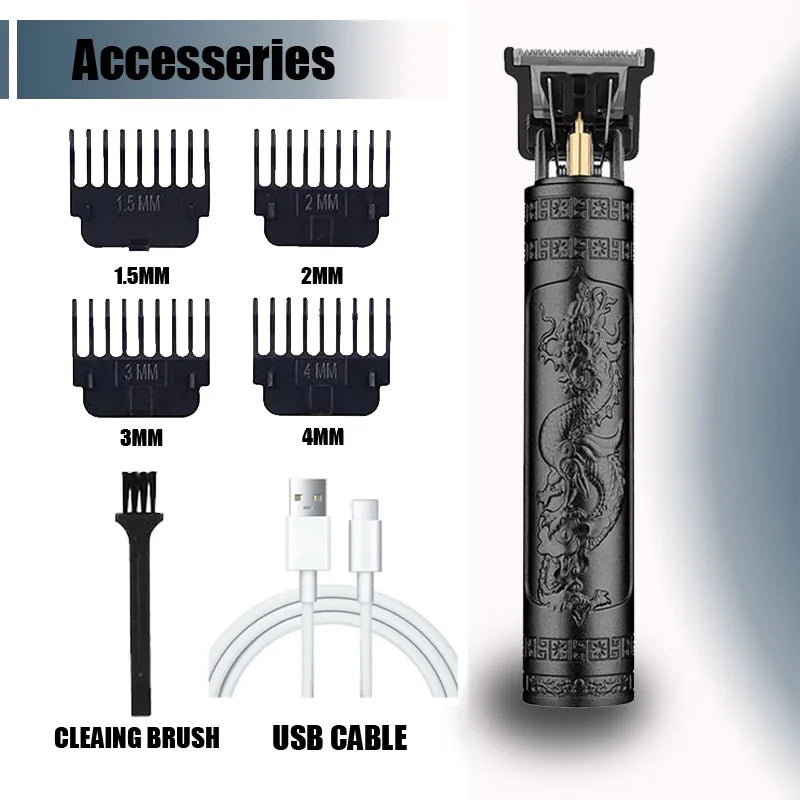 Vintage T9 Cordless Hair Trimmer & Accessory Options