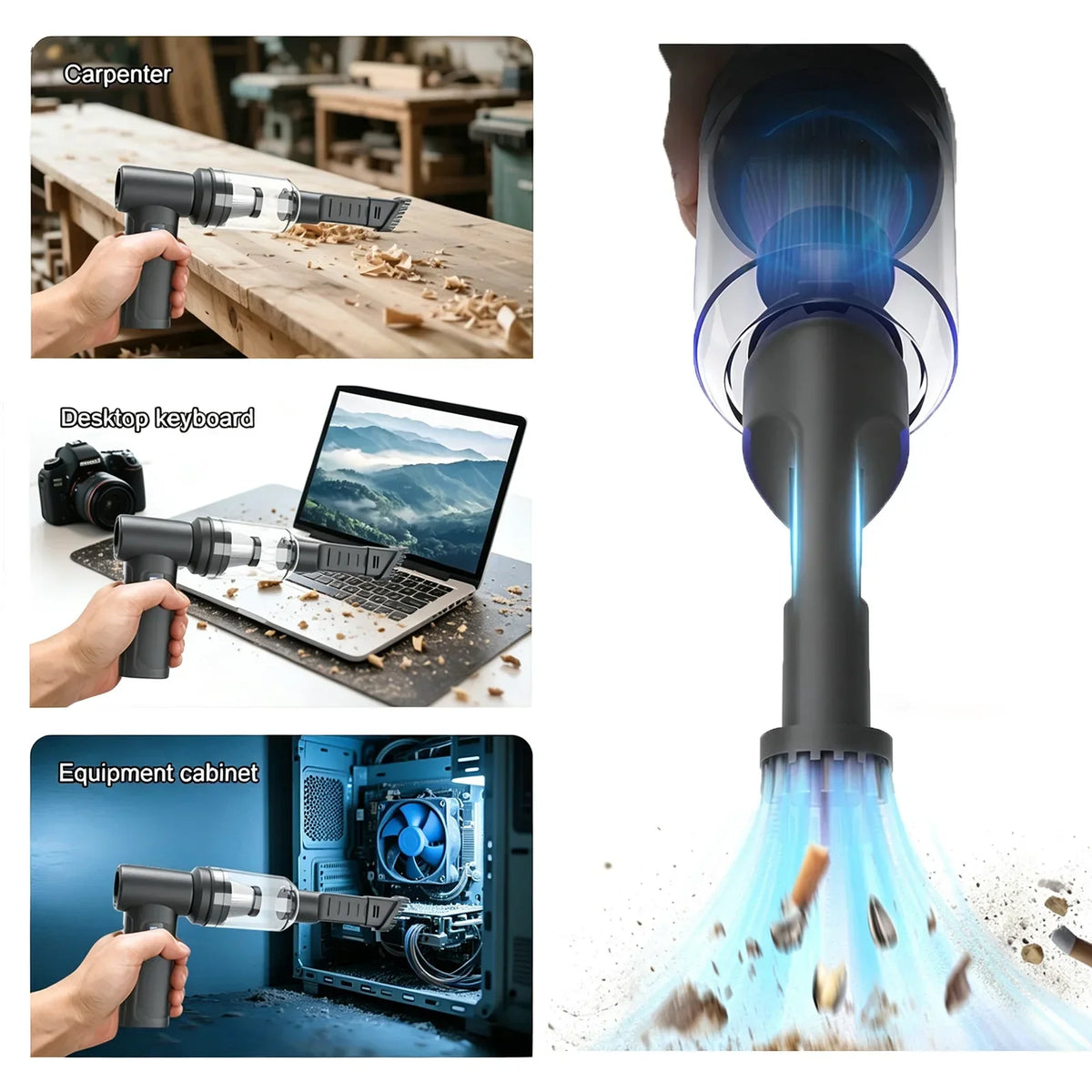 Rechargeable Mini Air Duster & Turbo Blower – USB-C