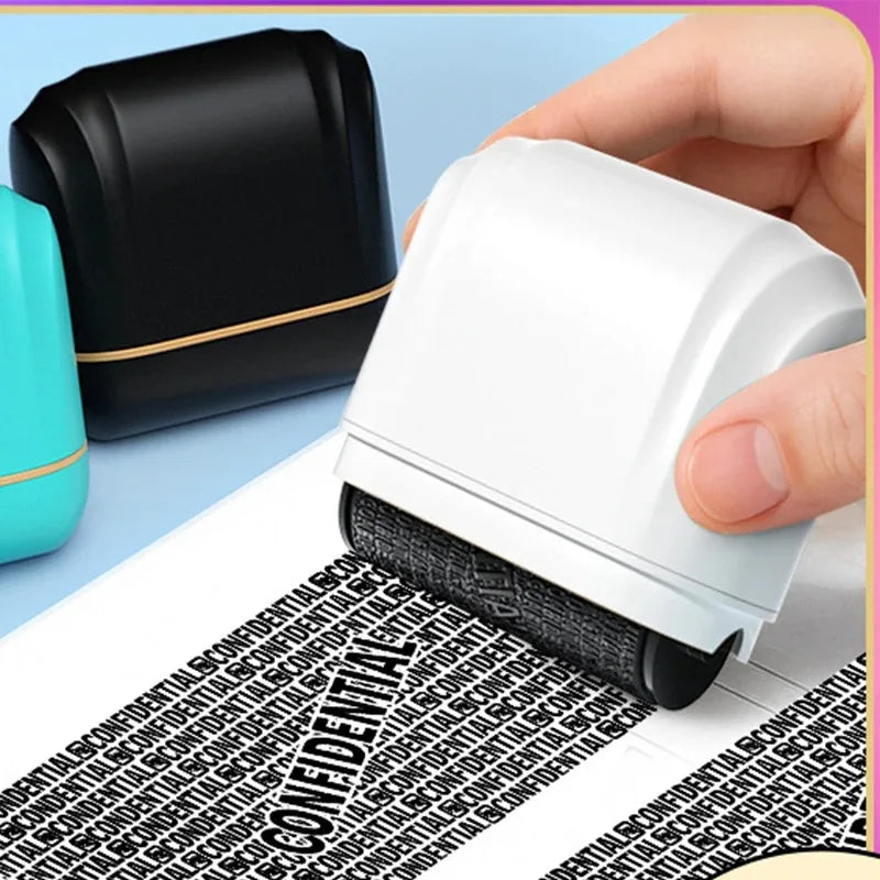 Shell-Shaped Privacy Roller Stamp for Address Labels