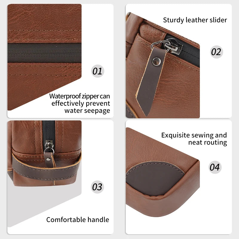 Men Waterproof PU Toiletry Bag Travel Portable Large capacity Cosmetic Bag Women Fashion Storage Wash Organizer Makeup Bag