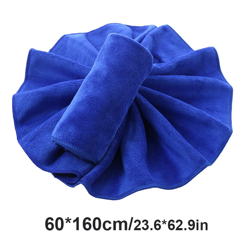 Blue Microfibre Car Cleaning & Drying Towel – Multiple Sizes