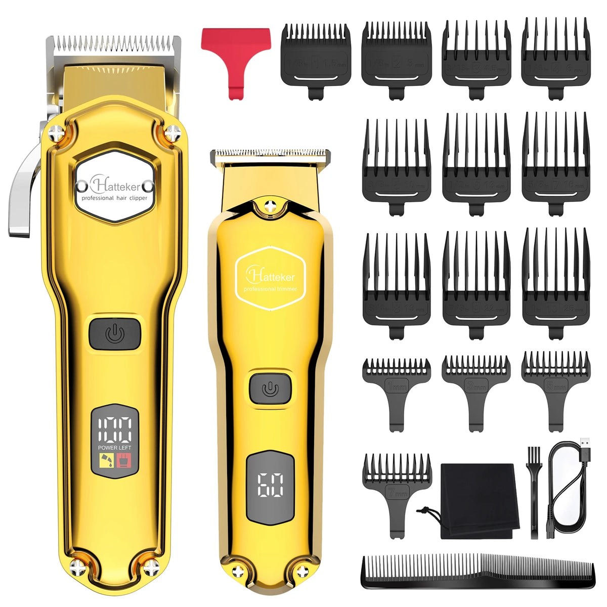 Hatteker Cordless Hair Clipper & Trimmer Combo Kit