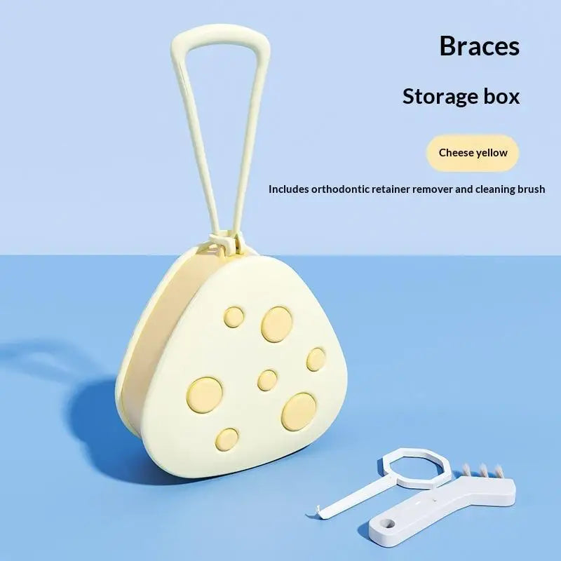 Retainer Case Mouthguard Organizer Box Dental Appliance Supplies Denture Fake Teeth Mouth Guard Container Denture Storage Box