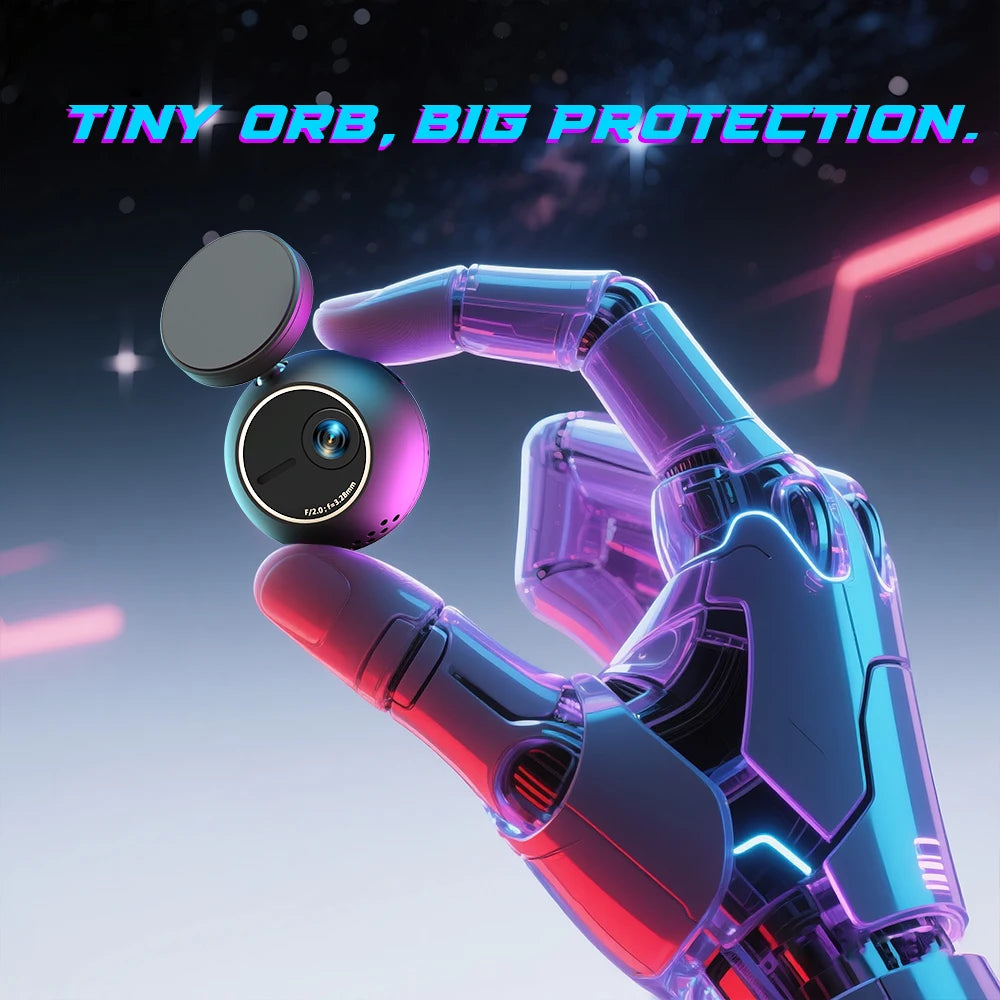KAWA MINI ORB 2K Dash Cam with Wi-Fi & Voice Control