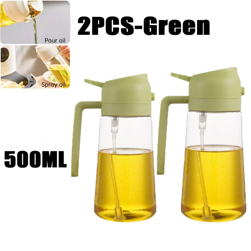 Oil Spray Bottle for Cooking & BBQ – 200ml, 300ml & 500ml | Available with Oil Brush