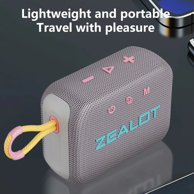 ZEALOT S75 Portable Bluetooth Speaker - 10W IPX6 Waterproof Outdoor Subwoofer