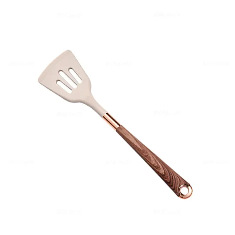 Silicone Kitchen Utensil with Rose-Gold-Tone Handle – Choice of Style