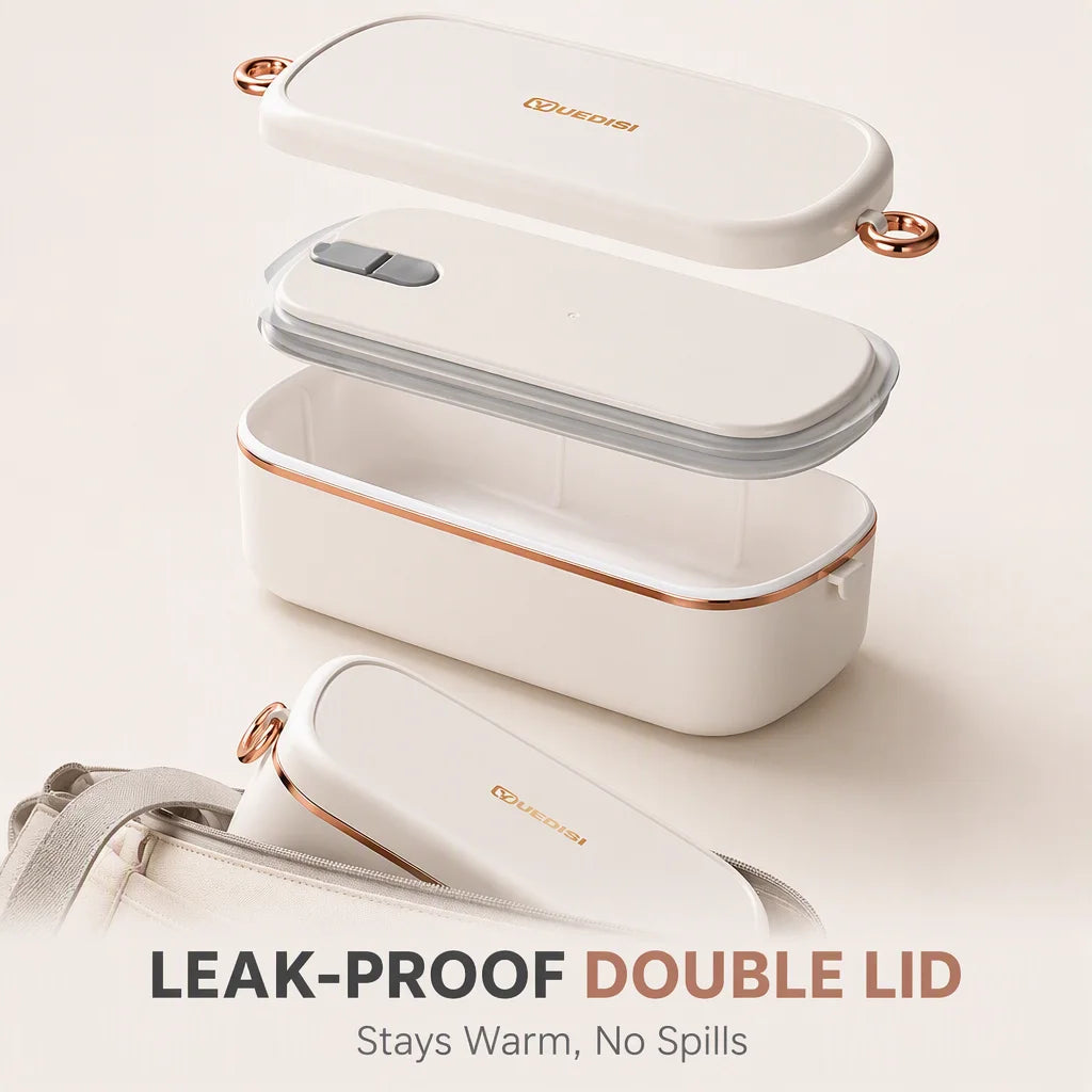 Portable Electric Heated Lunch Box for Work and Travel