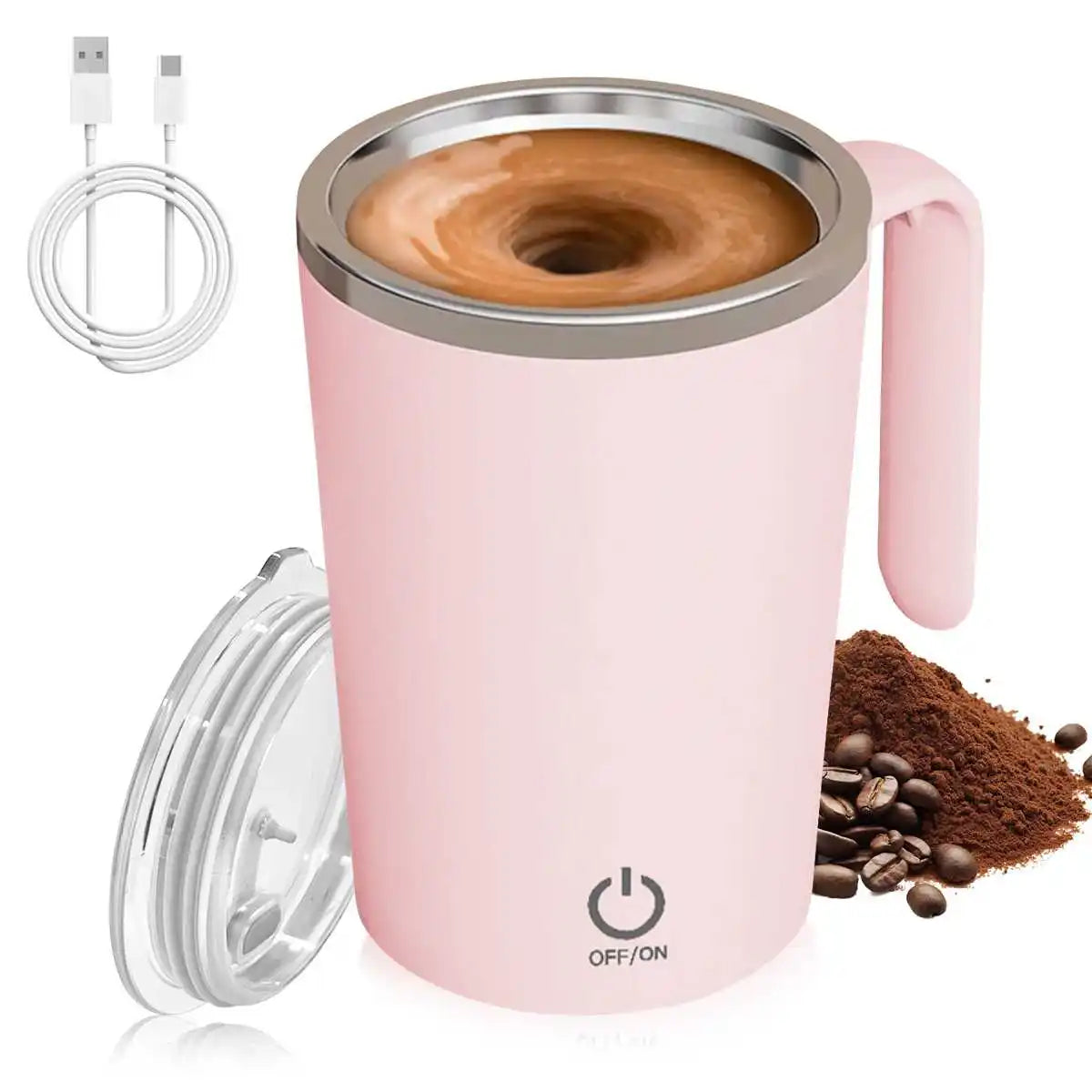 380ml USB Rechargeable Mixing Cup – Pink