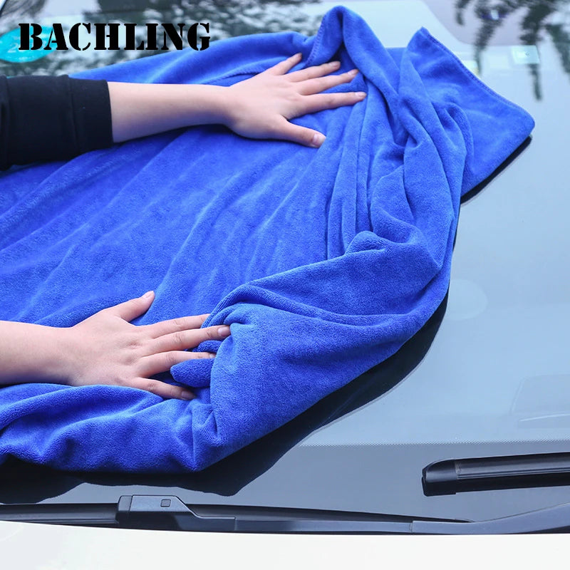 Blue Microfibre Car Cleaning & Drying Towel – Multiple Sizes