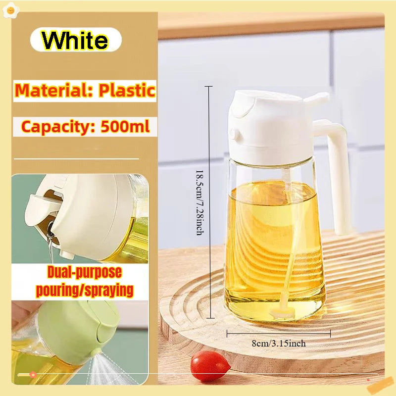Oil Spray Bottle for Cooking & BBQ – 200ml, 300ml & 500ml | Available with Oil Brush