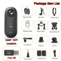Mini Wearable Action Camera - 1080P HD Clip-On Vlogging Camera with WiFi