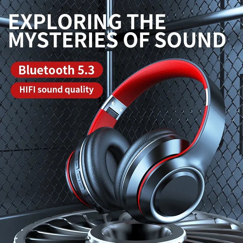 AKZ Max600 Bluetooth 5.0 Over-Ear Headphones with Mic & TF Card Playback