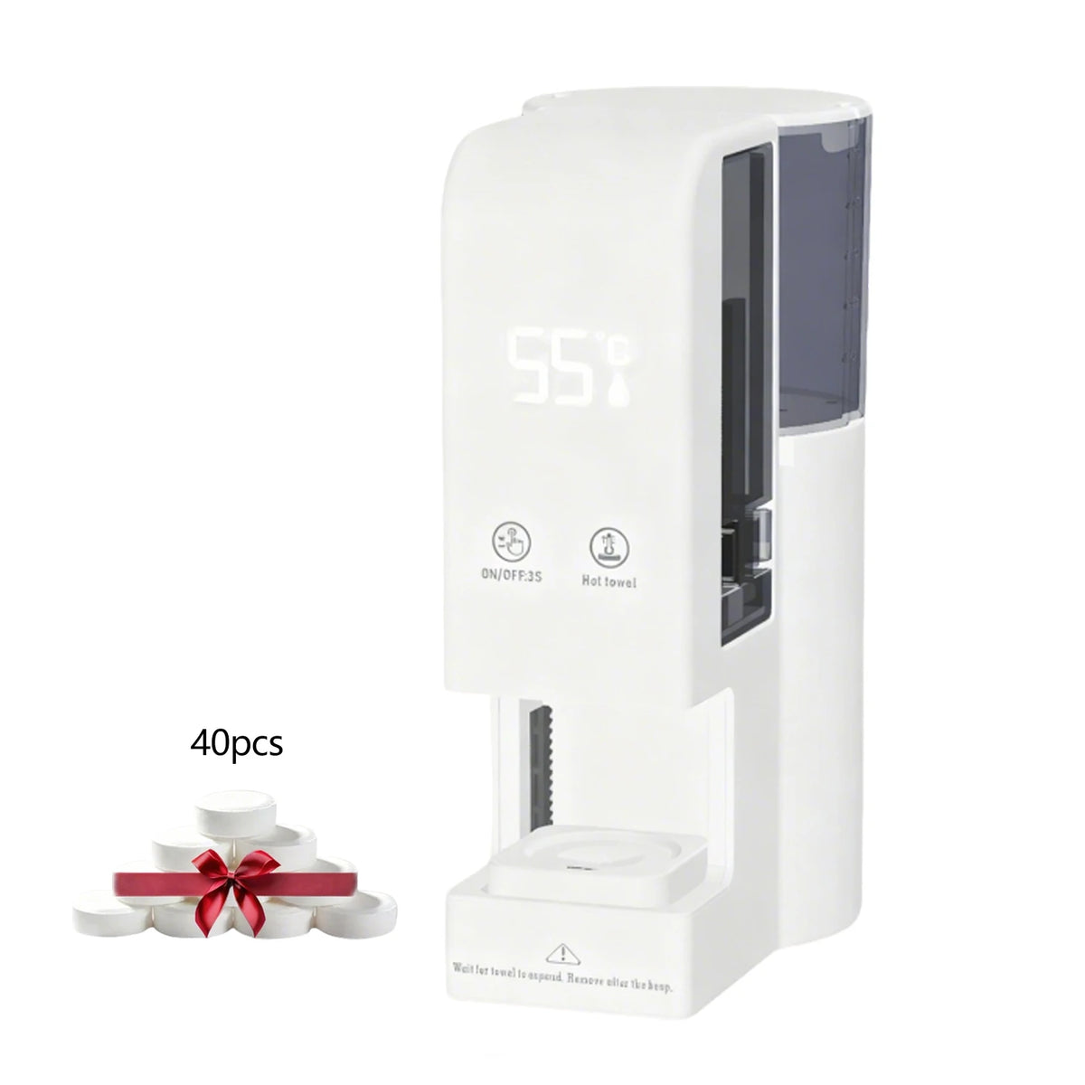 Warm Face Towel Dispenser with Temperature Display